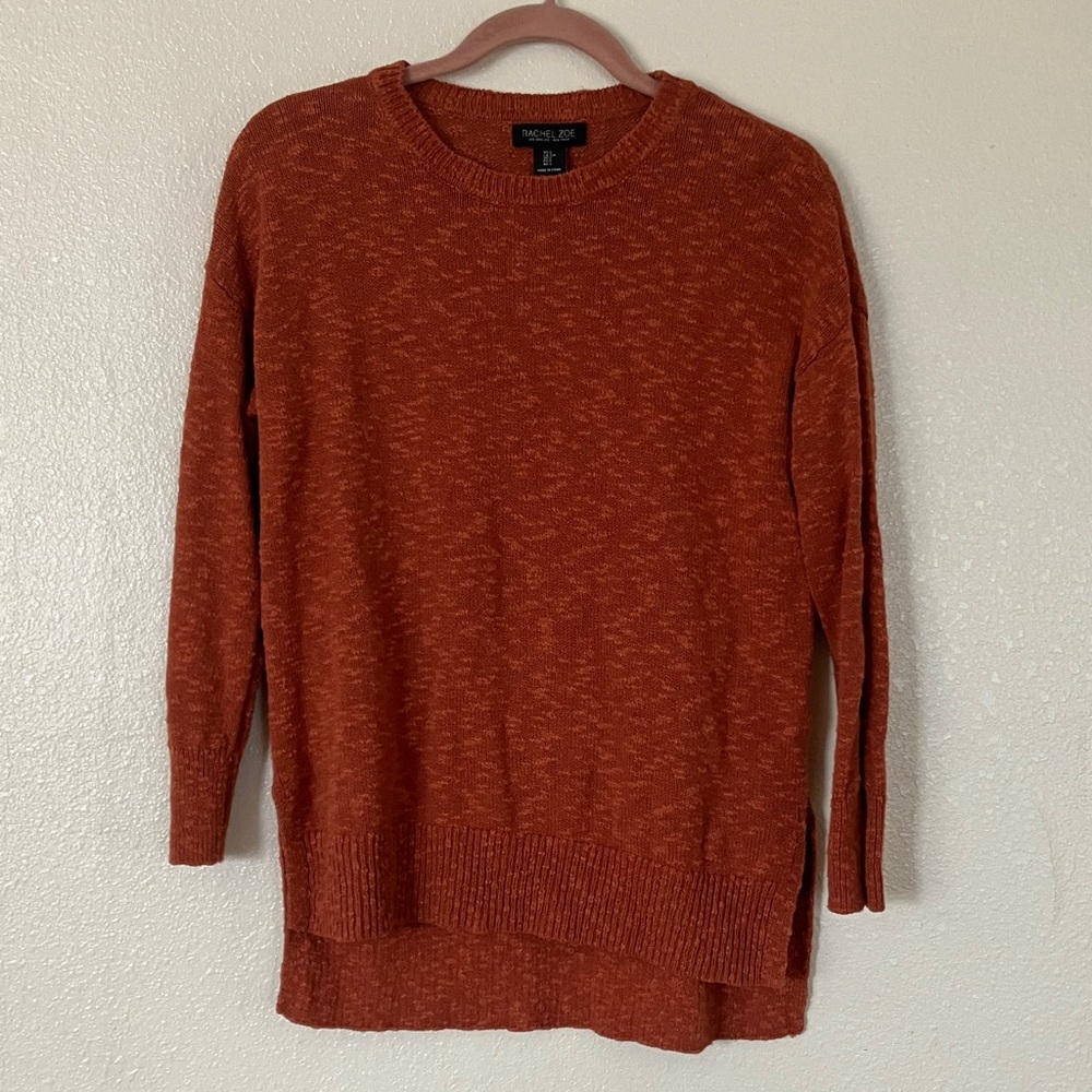 Rachel Zoe Linen Blend Beachy Sweater, S